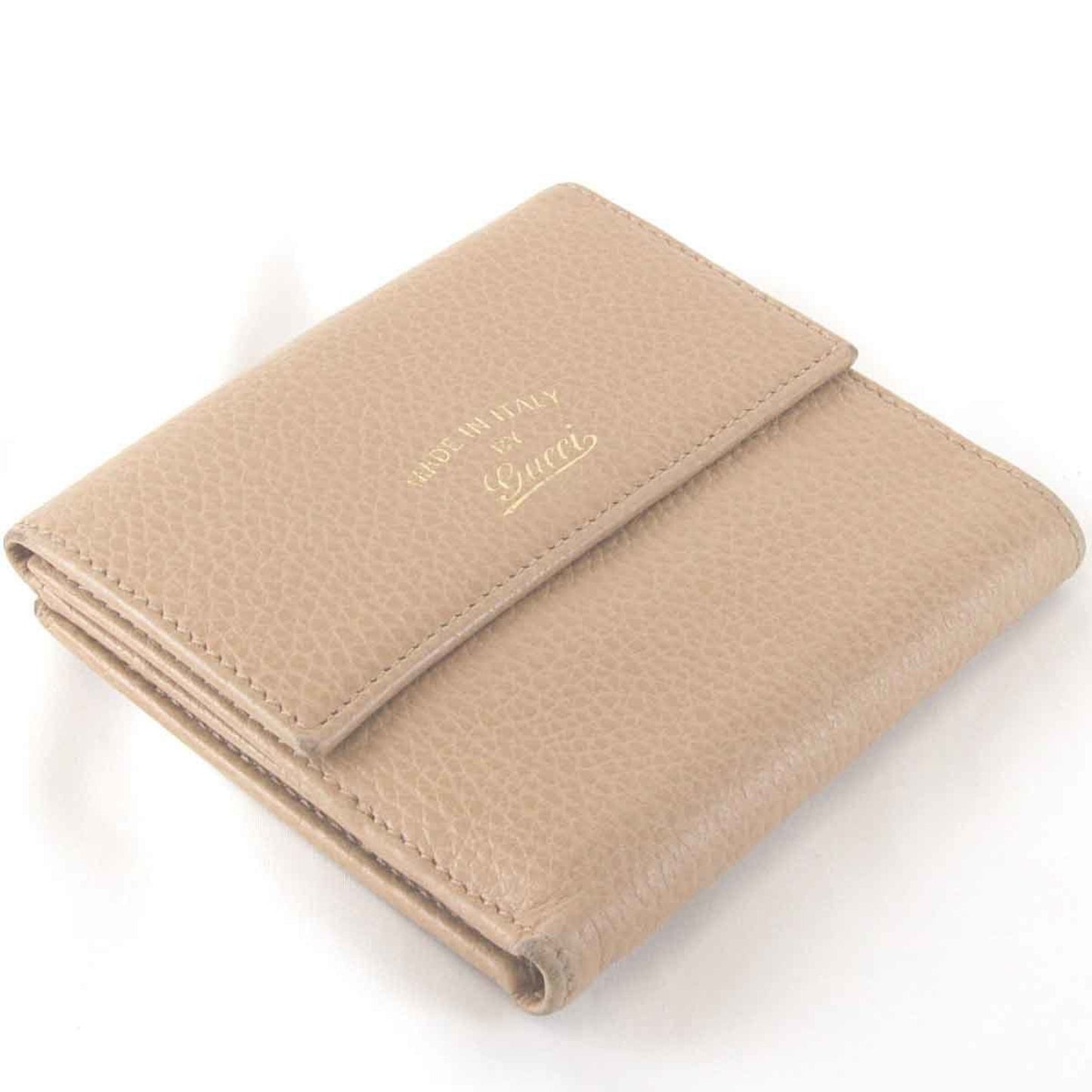 Gucci Beige Leather Wallet (Bi-Fold) ()