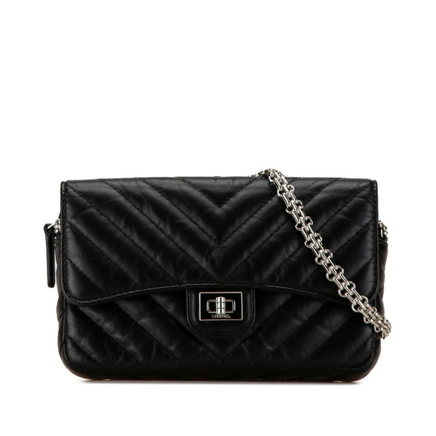 Chanel Black Leather Shoulder Bag ()