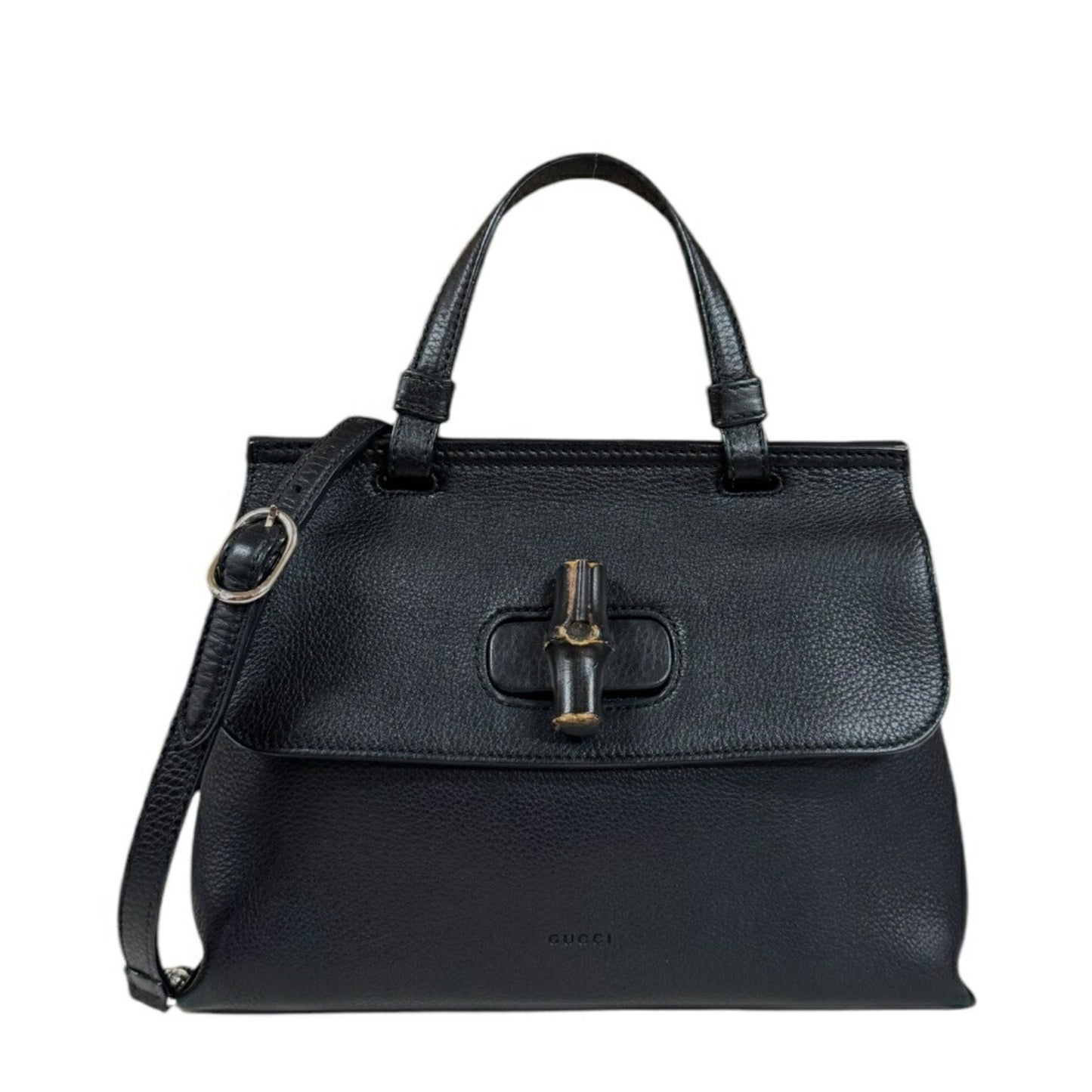 Gucci Black Leather Shoulder Bag ()