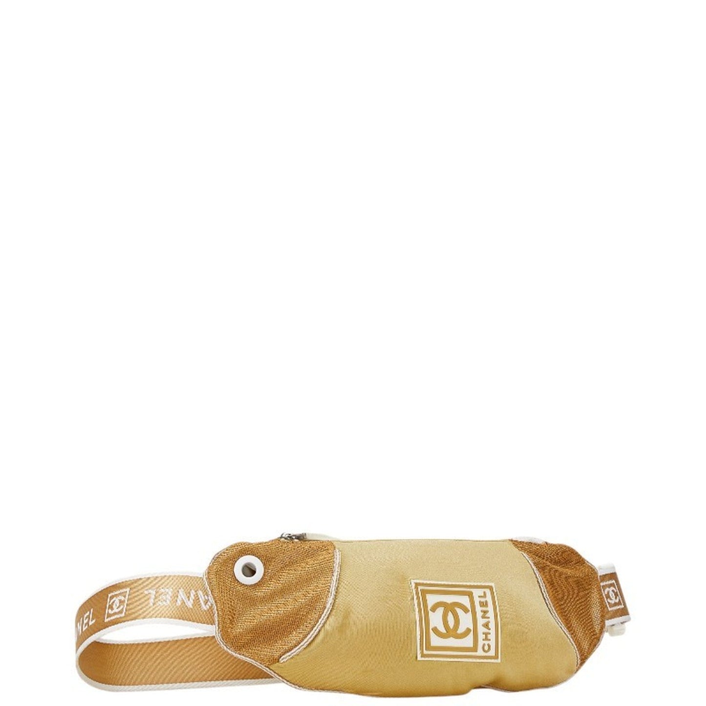 Chanel Beige Gold Nylon Fanny Pack ()