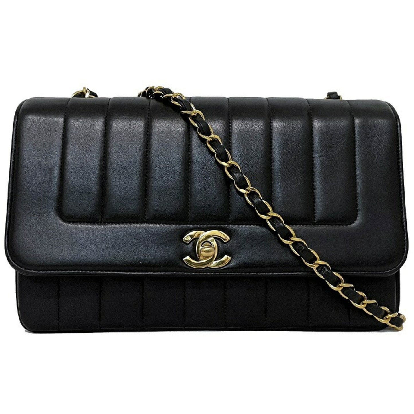 Chanel Black Leather Shoulder Bag ()