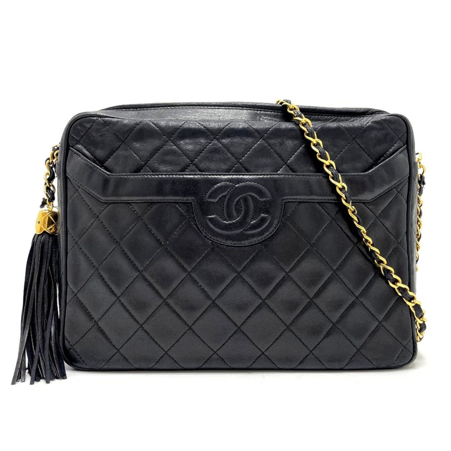 Chanel Black Leather Shoulder Bag ()