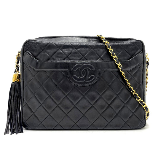 Chanel Black Leather Shoulder Bag ()