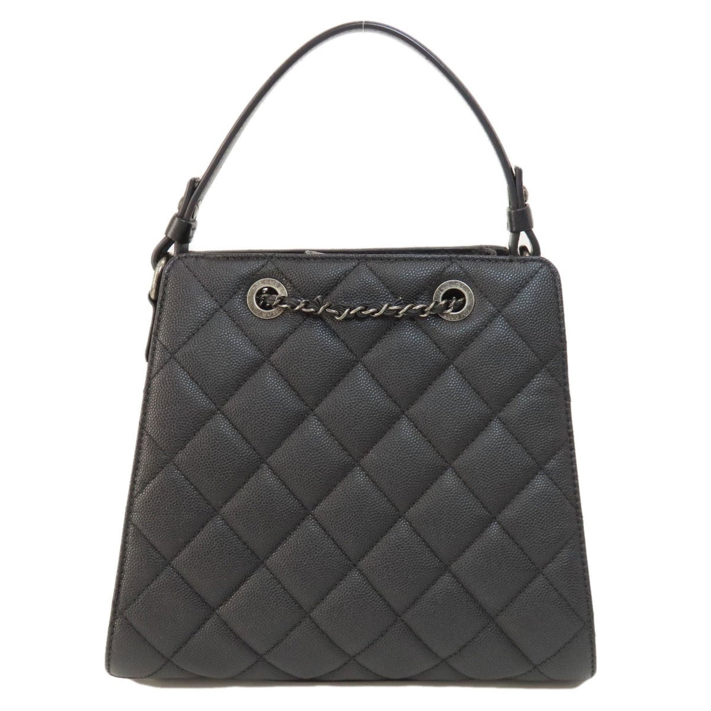 Chanel Black Caviar Leather Handbag ()
