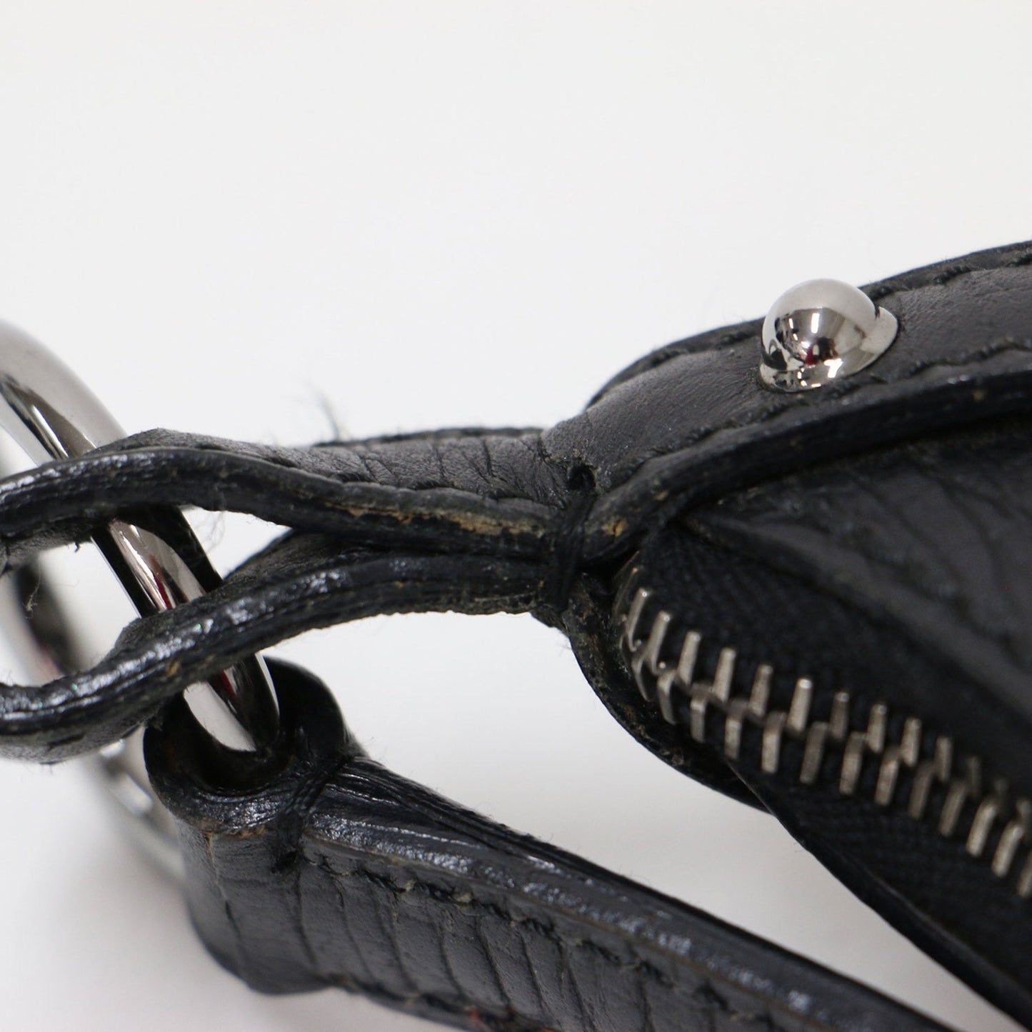 Gucci Black Canvas Leather Handbag Shoulder Bag ()