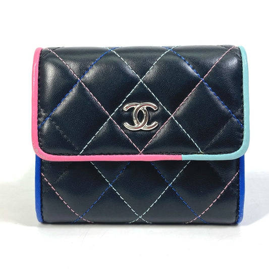 Chanel Black Leather Wallet (Tri-Fold) ()