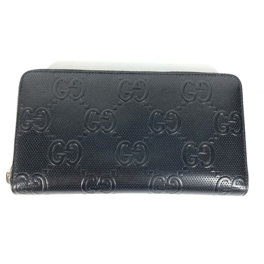 Gucci Black Leather Long Wallet (Bi-Fold) ()