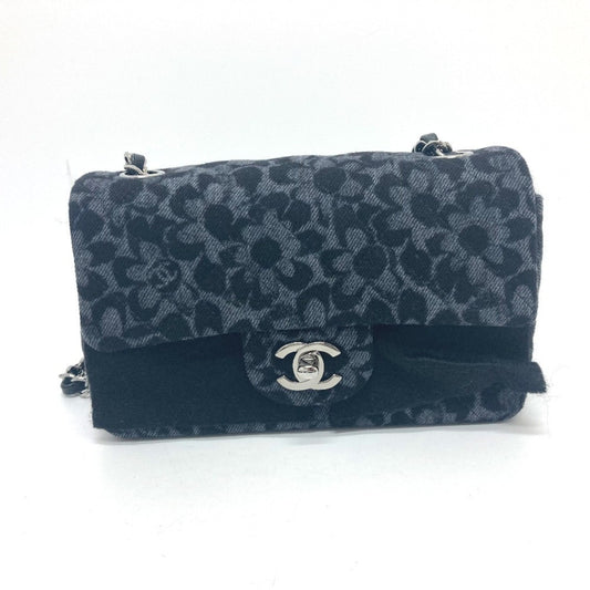 Chanel Black Denim Shoulder Bag ()