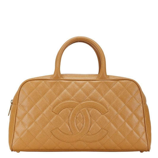Chanel Beige Caviar Leather Handbag ()
