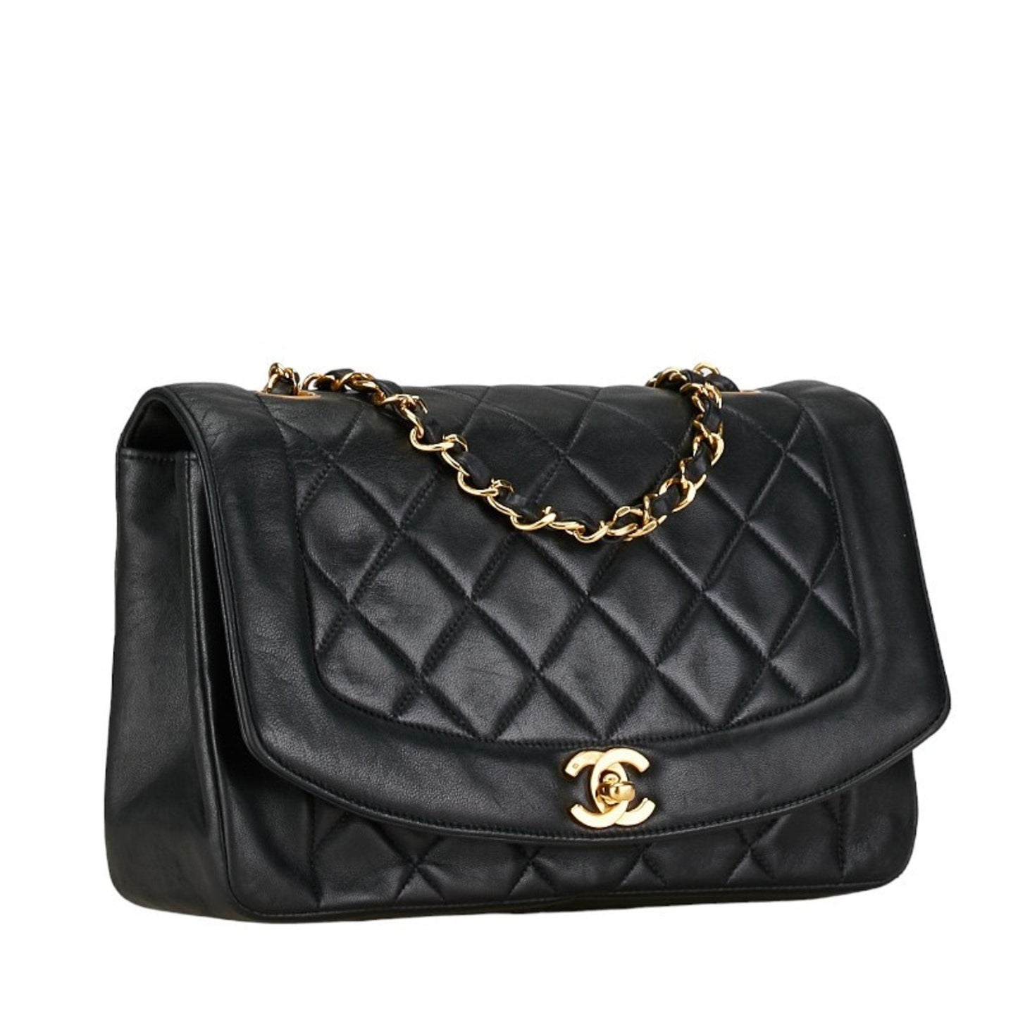 Chanel Black Leather Shoulder Bag ()
