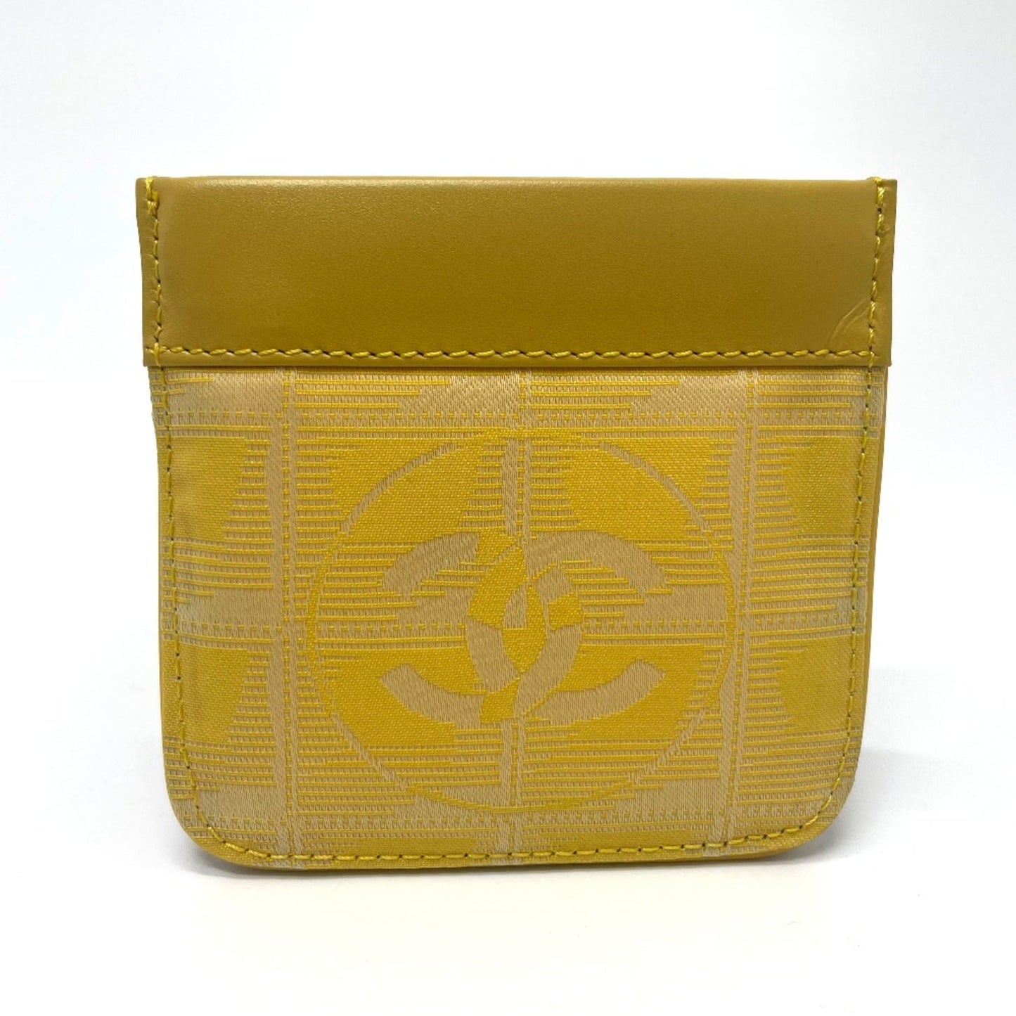 Chanel Yellow Leather Coin Purse/Coin Case ()