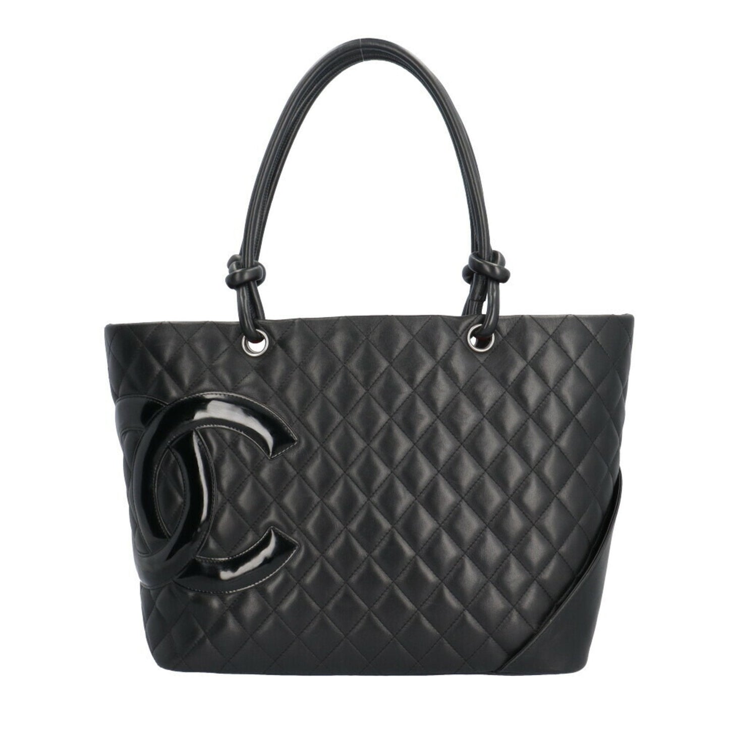 Chanel Black Pink Leather Tote Bag ()