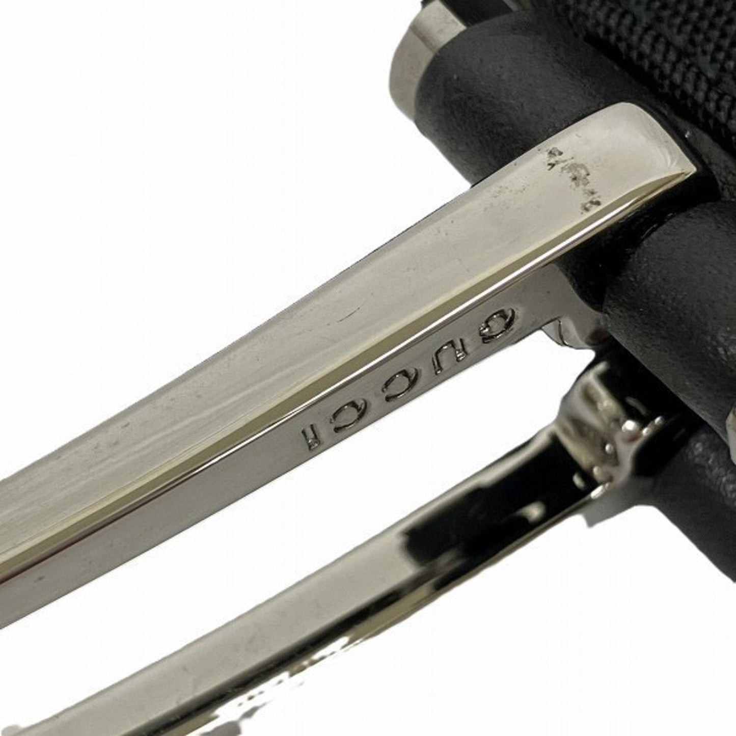 Gucci Black Nylon Metal Handbag ()