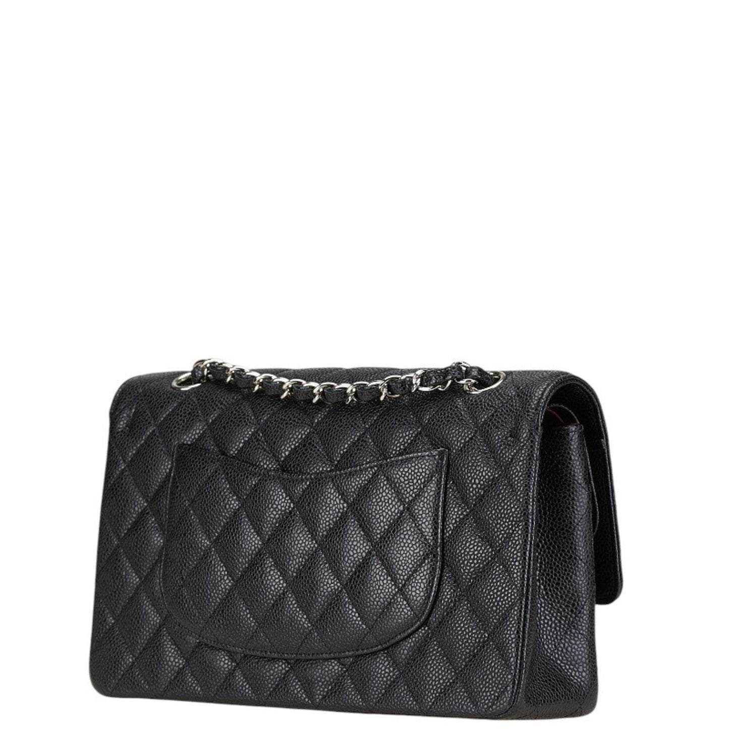 Chanel Black Grained Calfskin Shoulder Bag ()