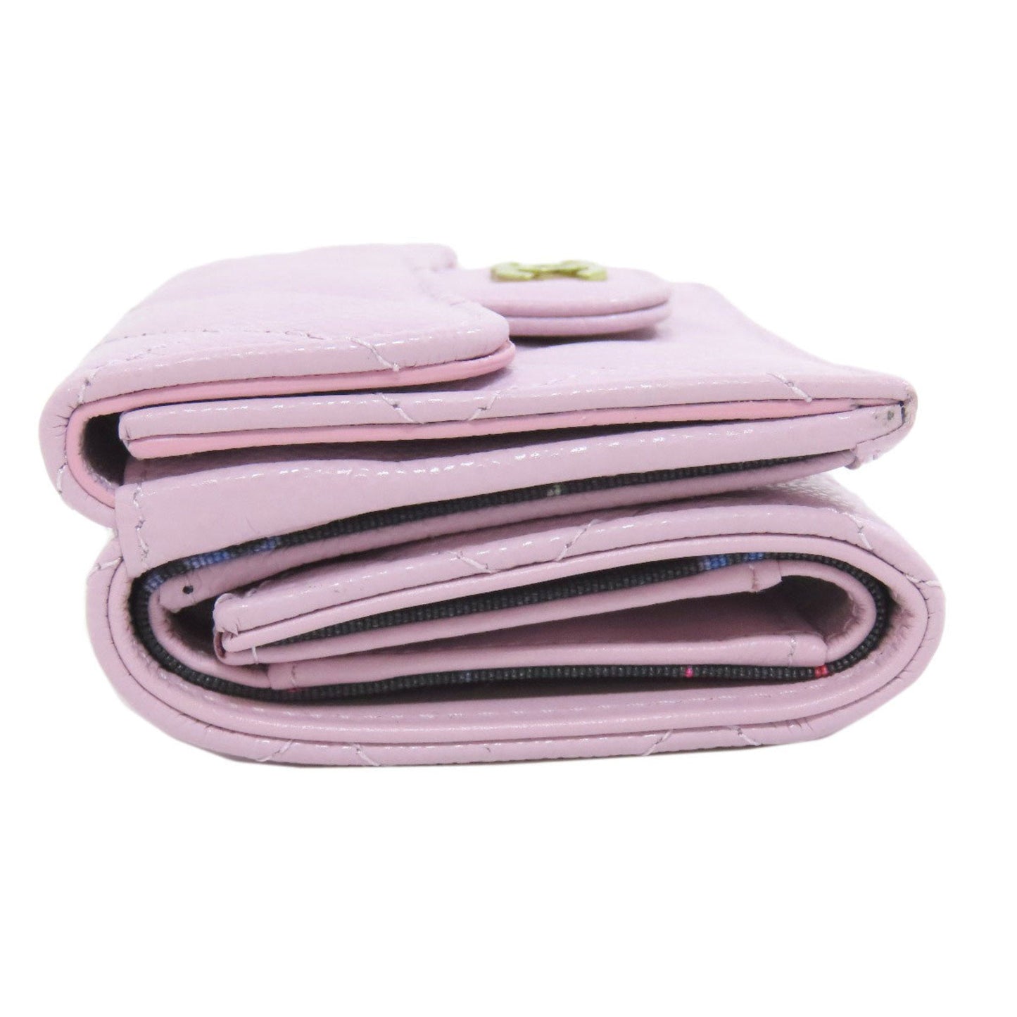 Chanel Pink Grained Calfskin Wallet (Bi-Fold) ()