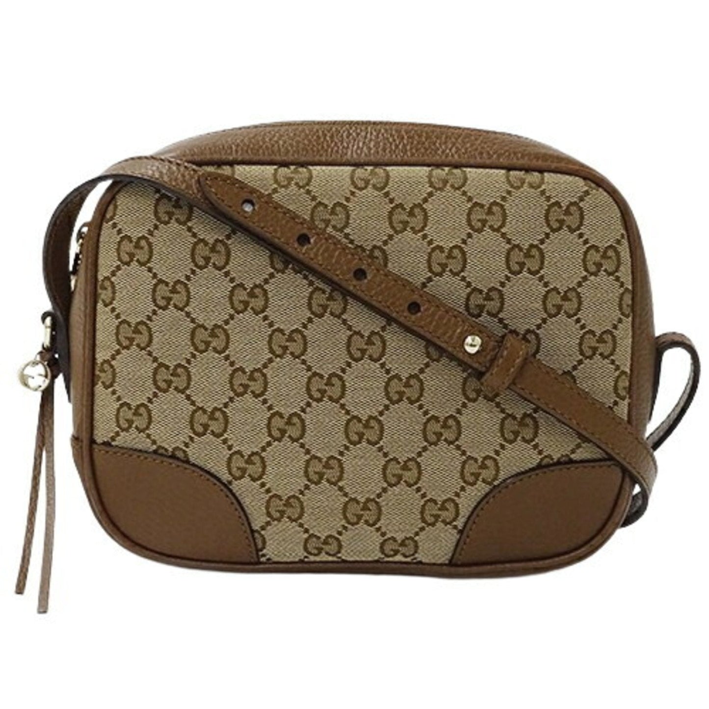 Gucci Gg Canvas Beige Brown Gg Canvas Shoulder Bag ()