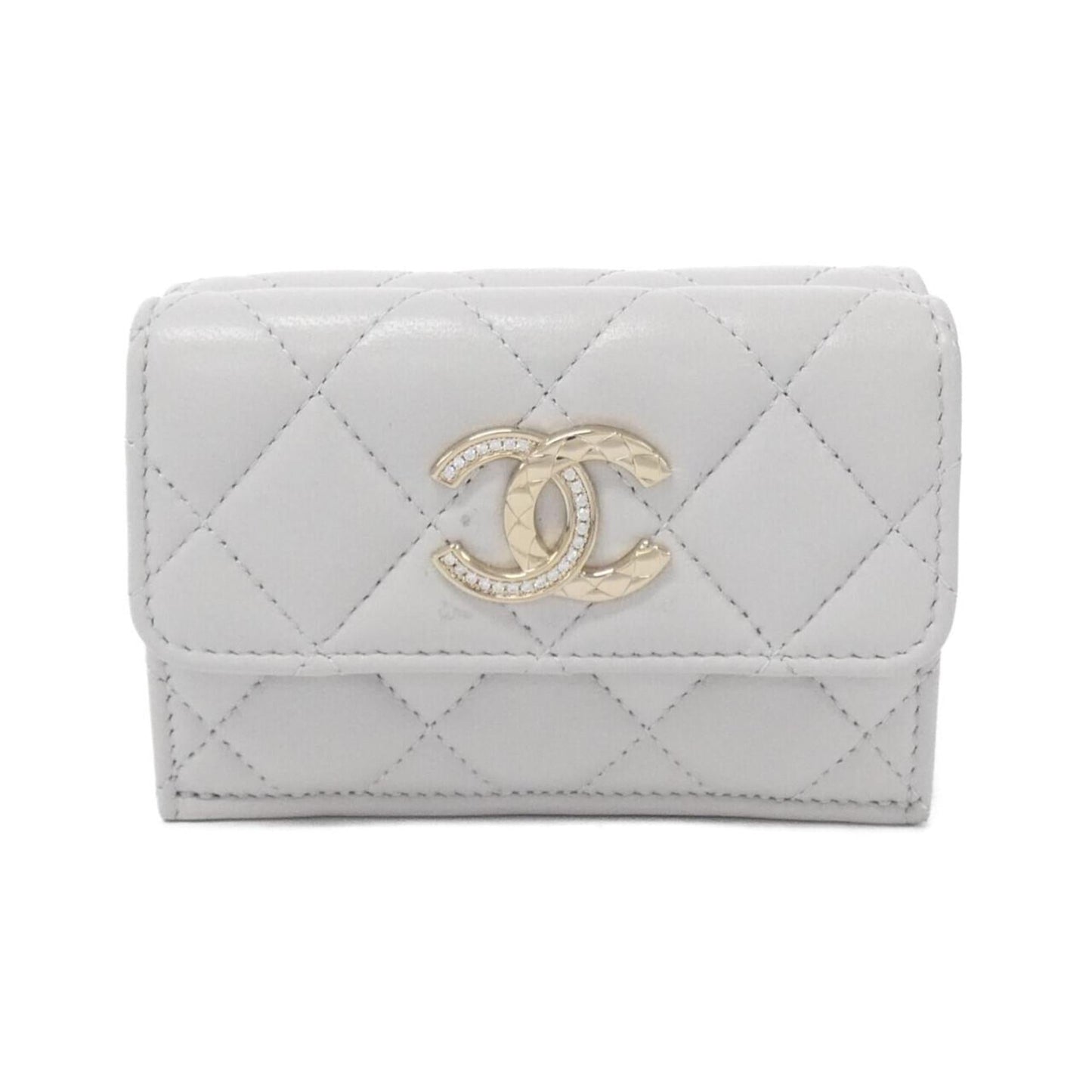 Chanel Light Gray Wallet (Bi-Fold) ()