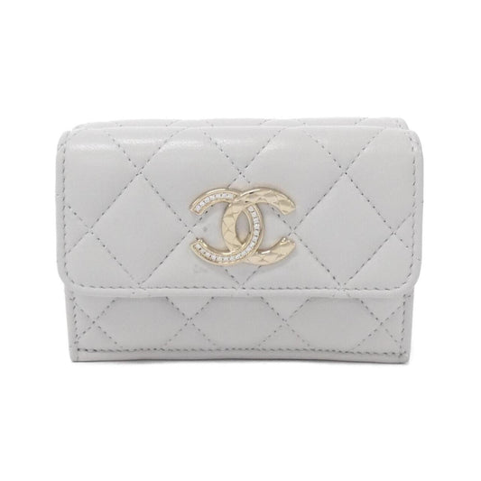 Chanel Light Gray Wallet (Bi-Fold) ()