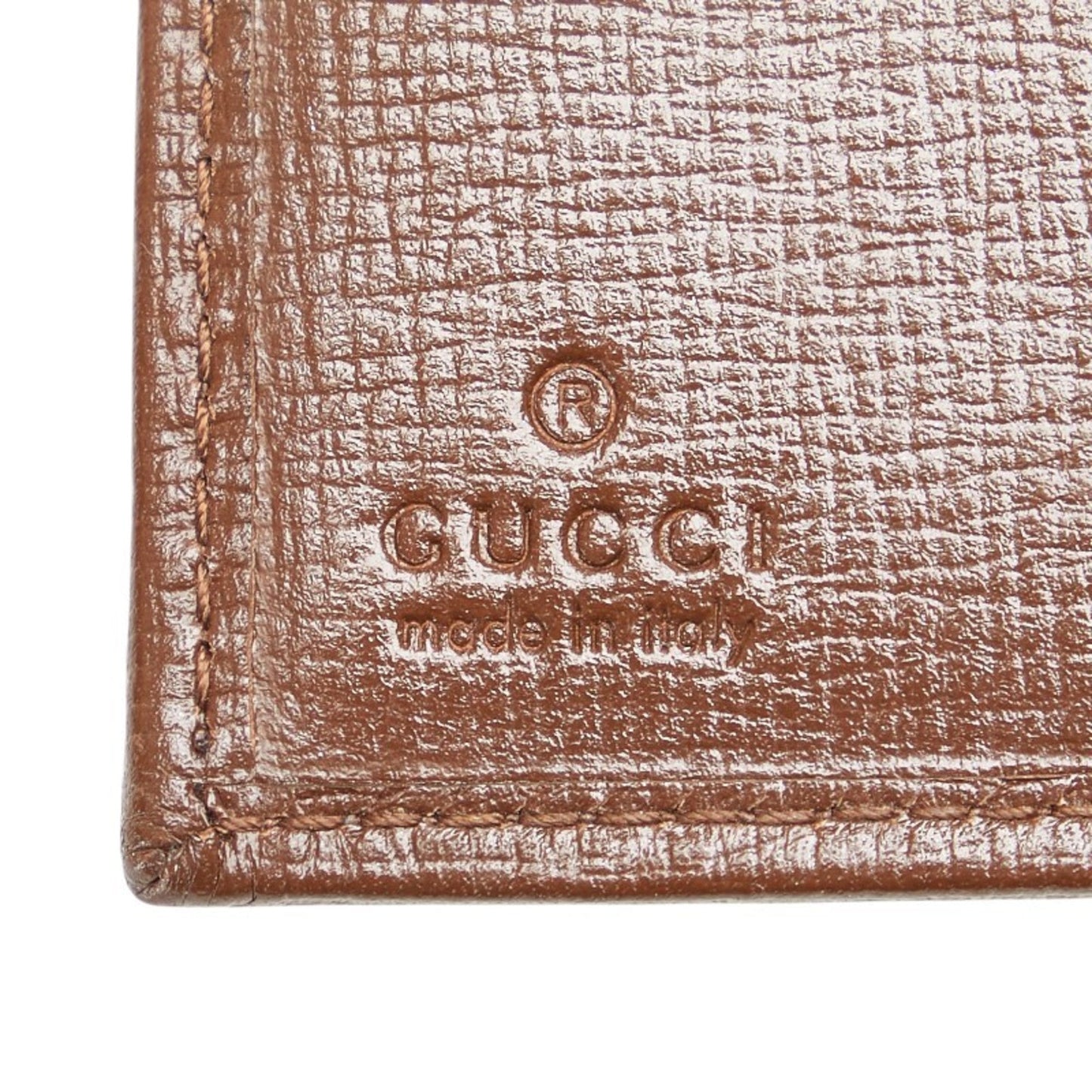 Gucci Beige Brown Gg Canvas Leather Wallet (Tri-Fold) ()
