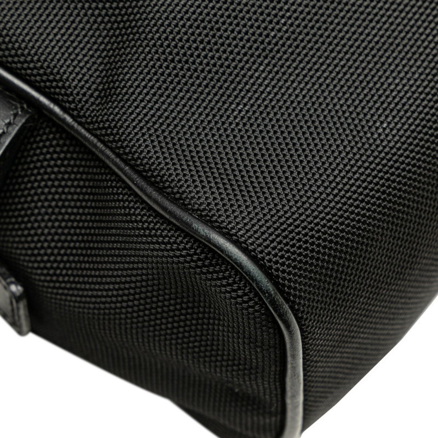 Gucci Black Canvas Leather Clutch Bag ()