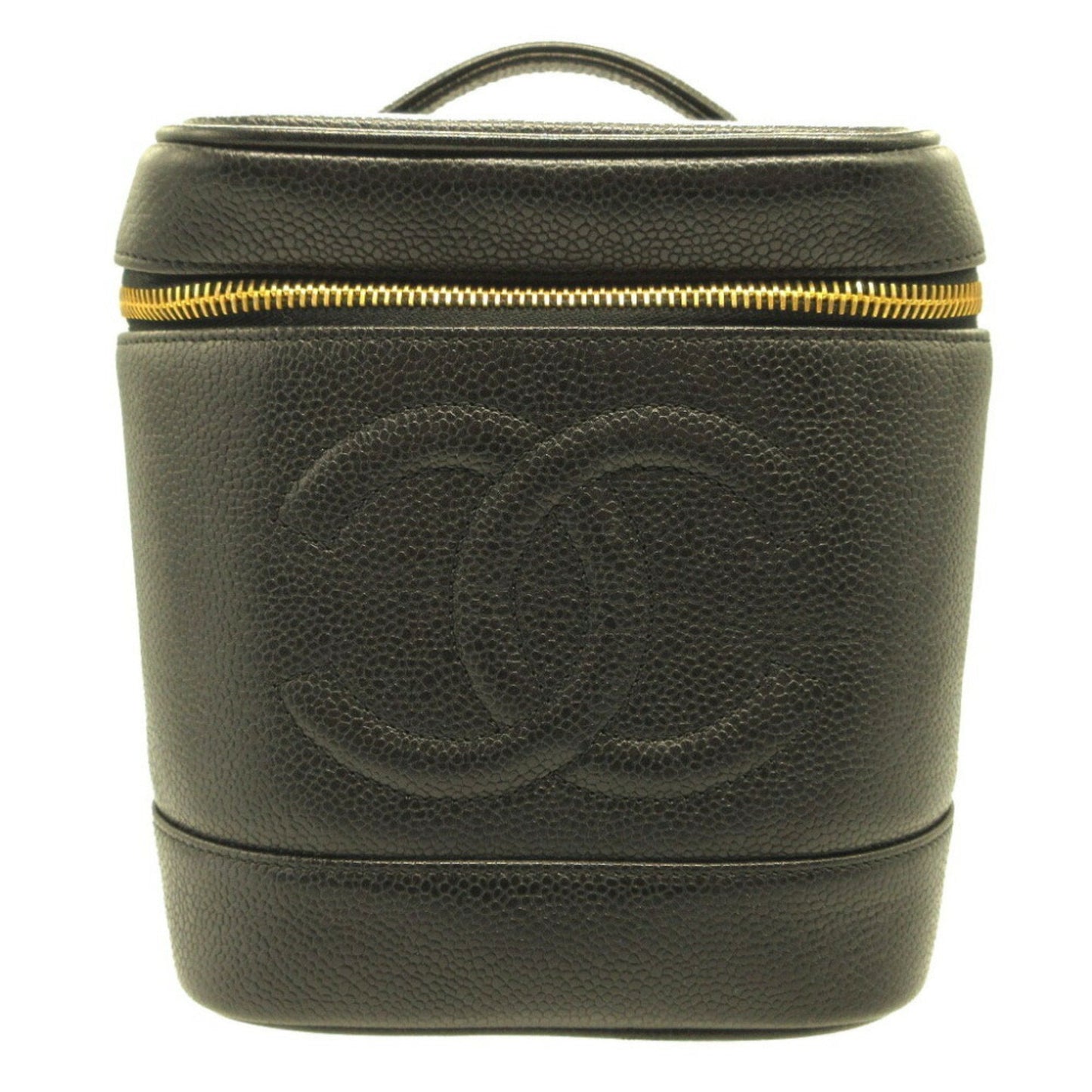 Chanel Caviar Skin Black Caviar Leather Vanity Bag ()