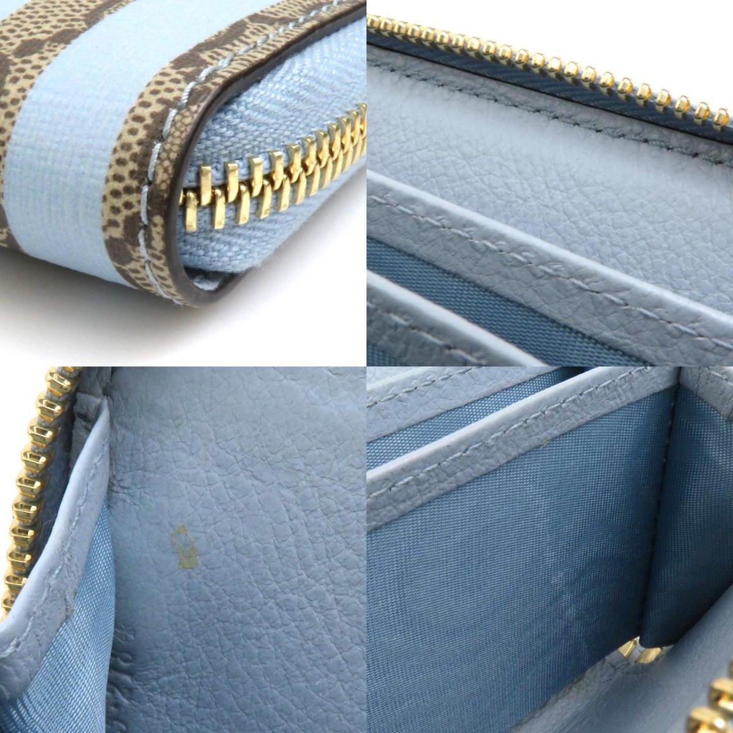 Gucci Blue Brown Gg Supreme Canvas Coin Purse/Coin Case ()