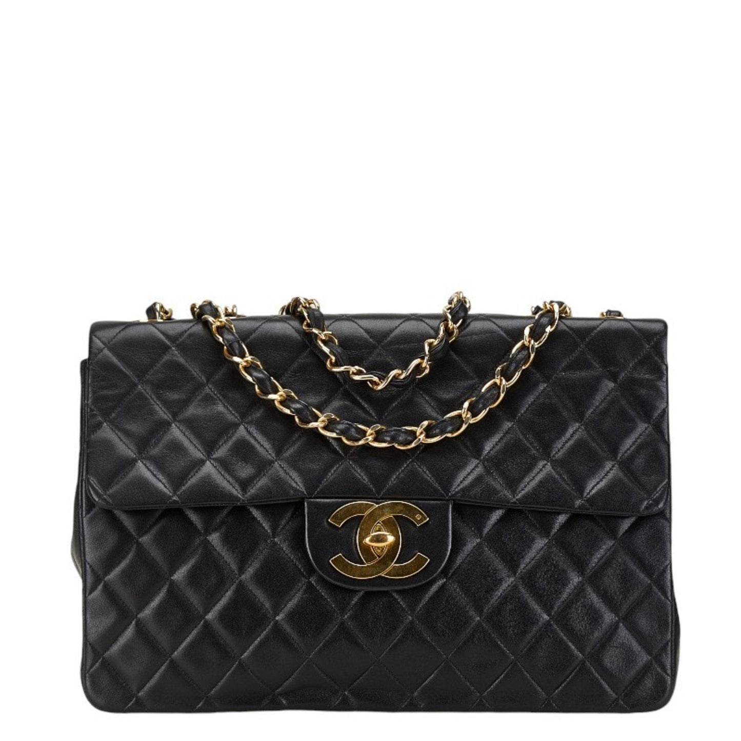 Chanel Black Leather Shoulder Bag ()