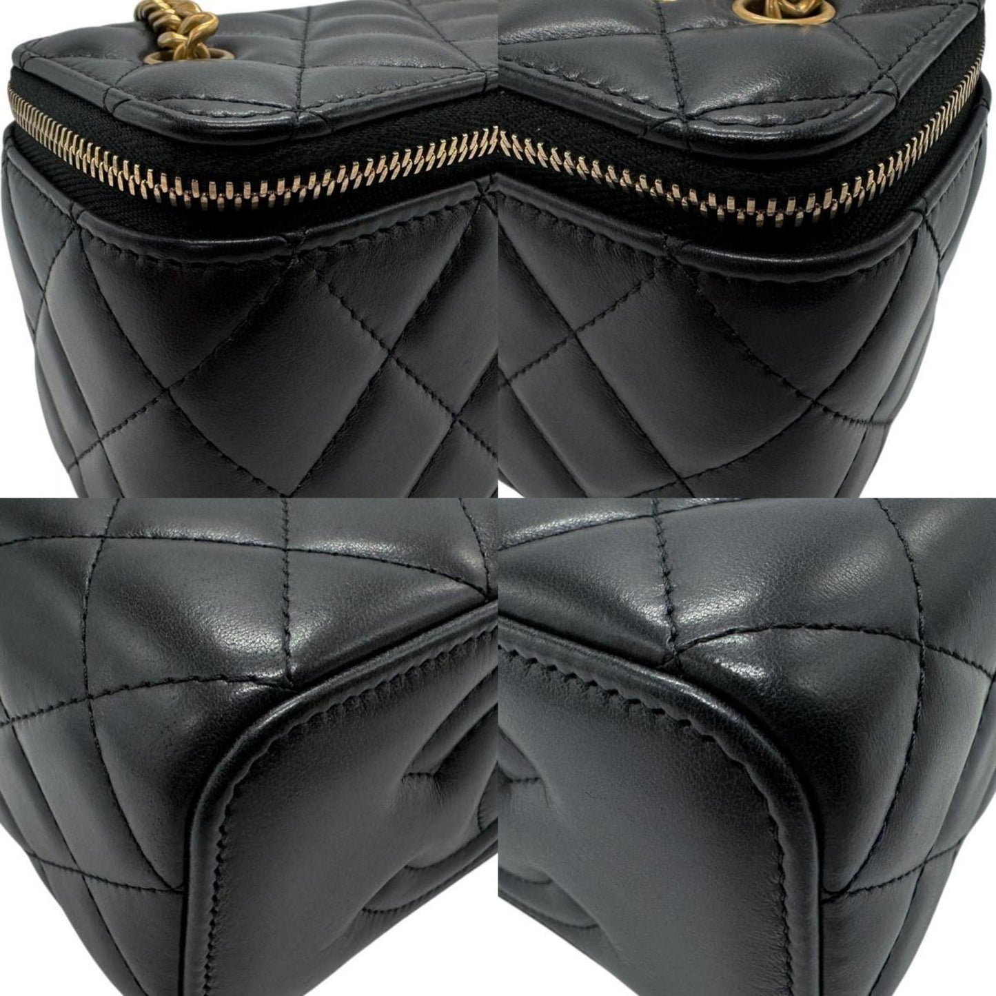 Chanel Black Leather Shoulder Bag ()