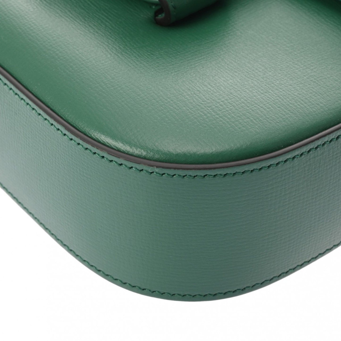 Gucci Horsebit Green Leather Shoulder Bag ()