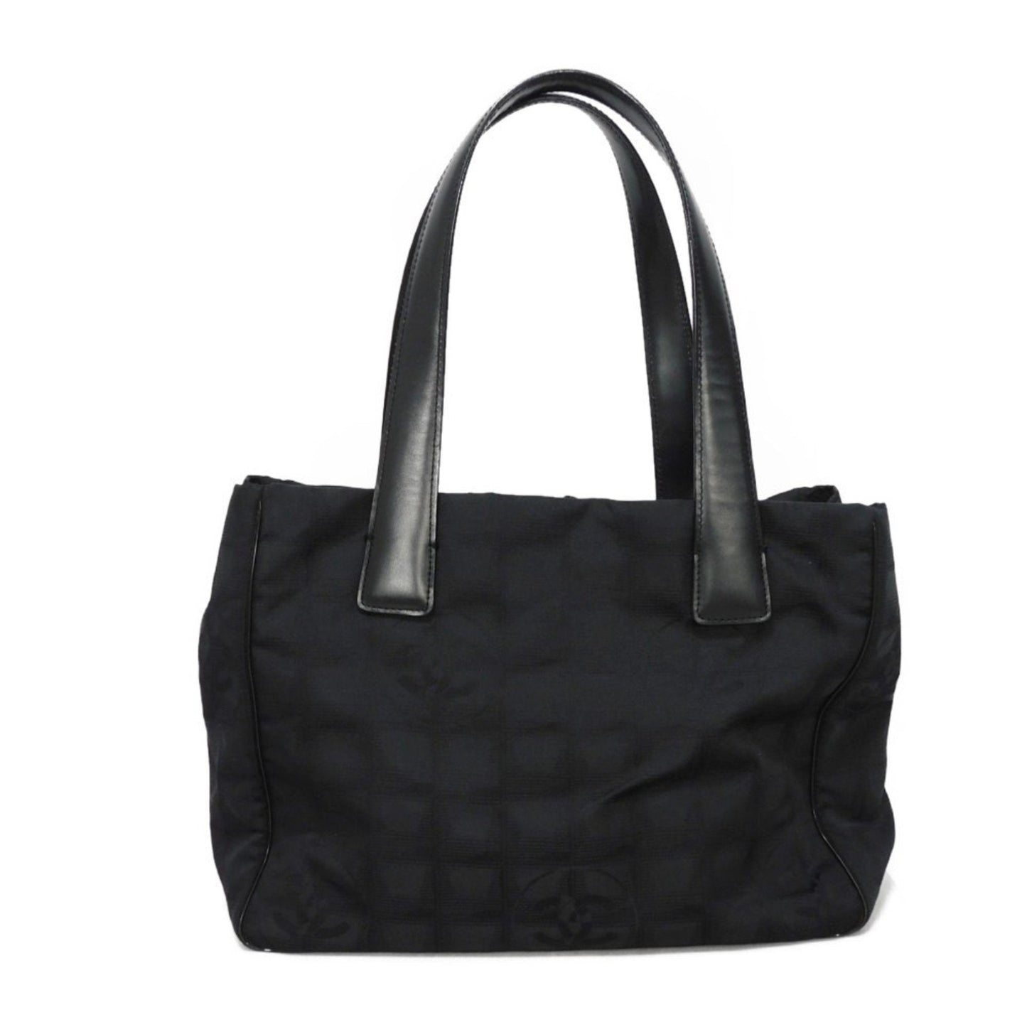 Chanel Black Nylon Leather Tote Bag ()