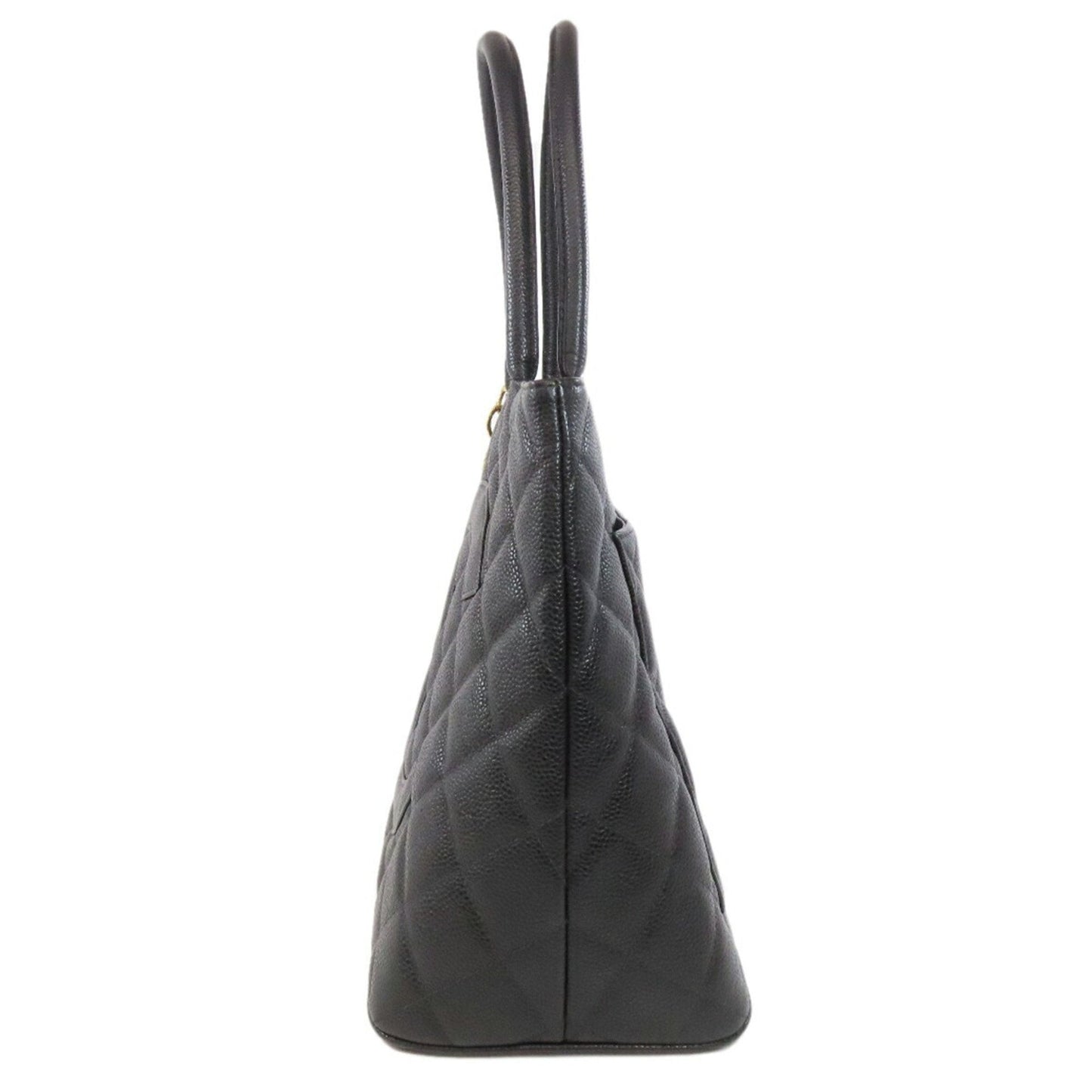 Chanel Black Caviar Leather Tote Bag ()