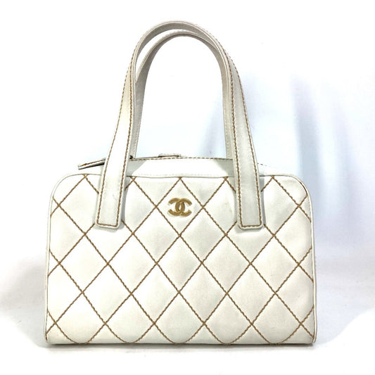 Chanel White Leather Handbag ()