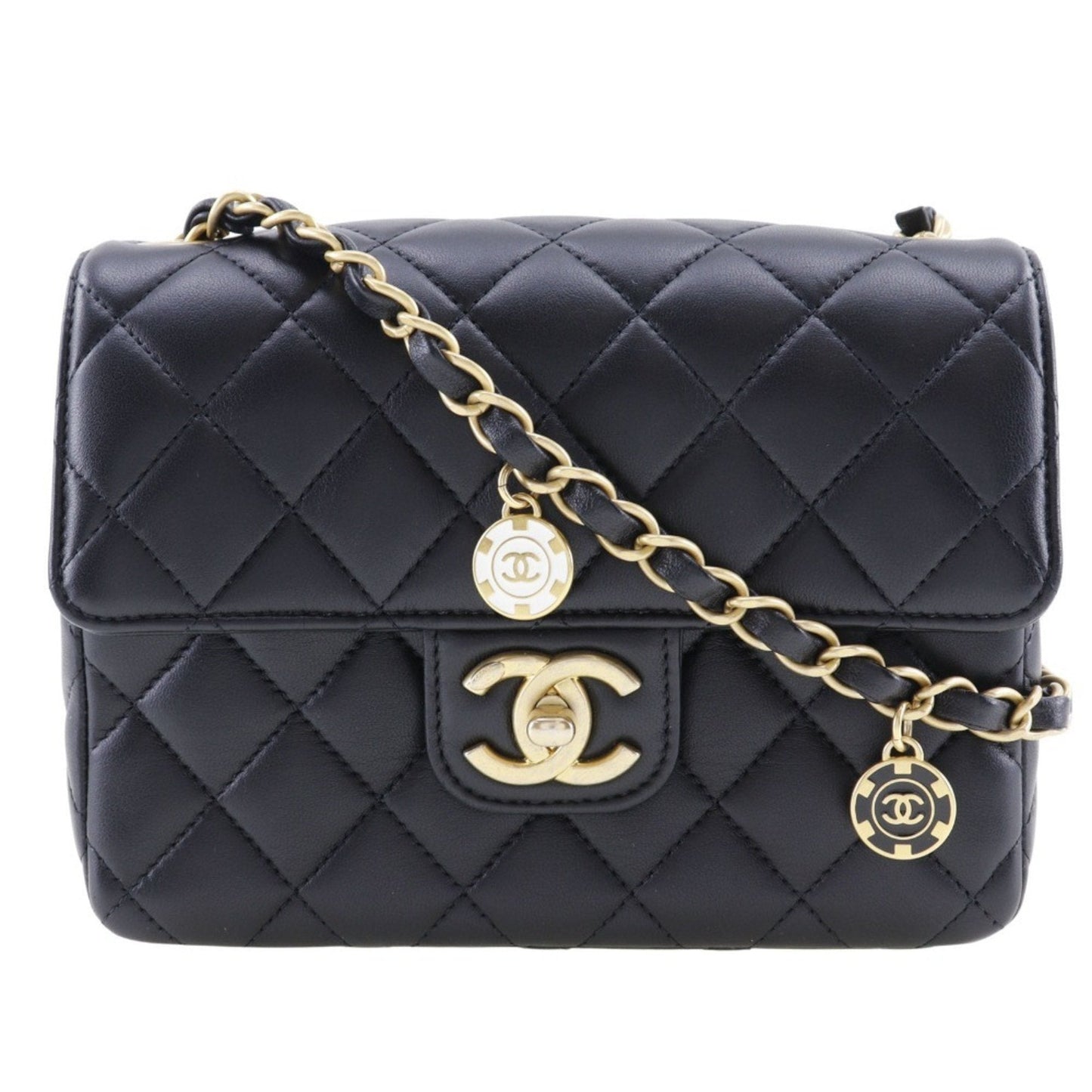 Chanel Black Leather Shoulder Bag ()