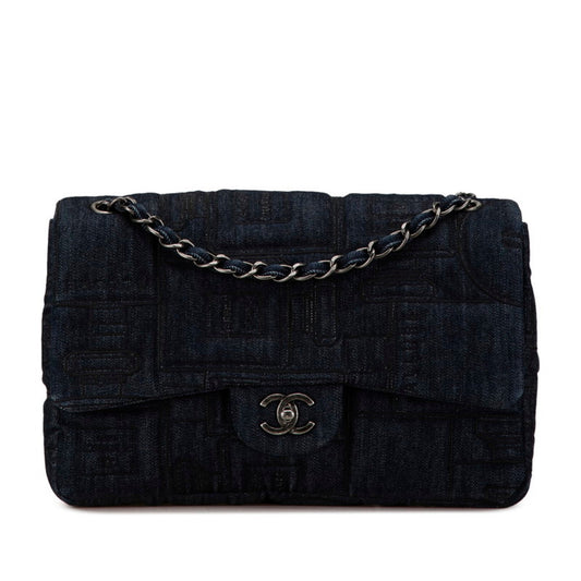 Chanel Blue Denim Shoulder Bag ()