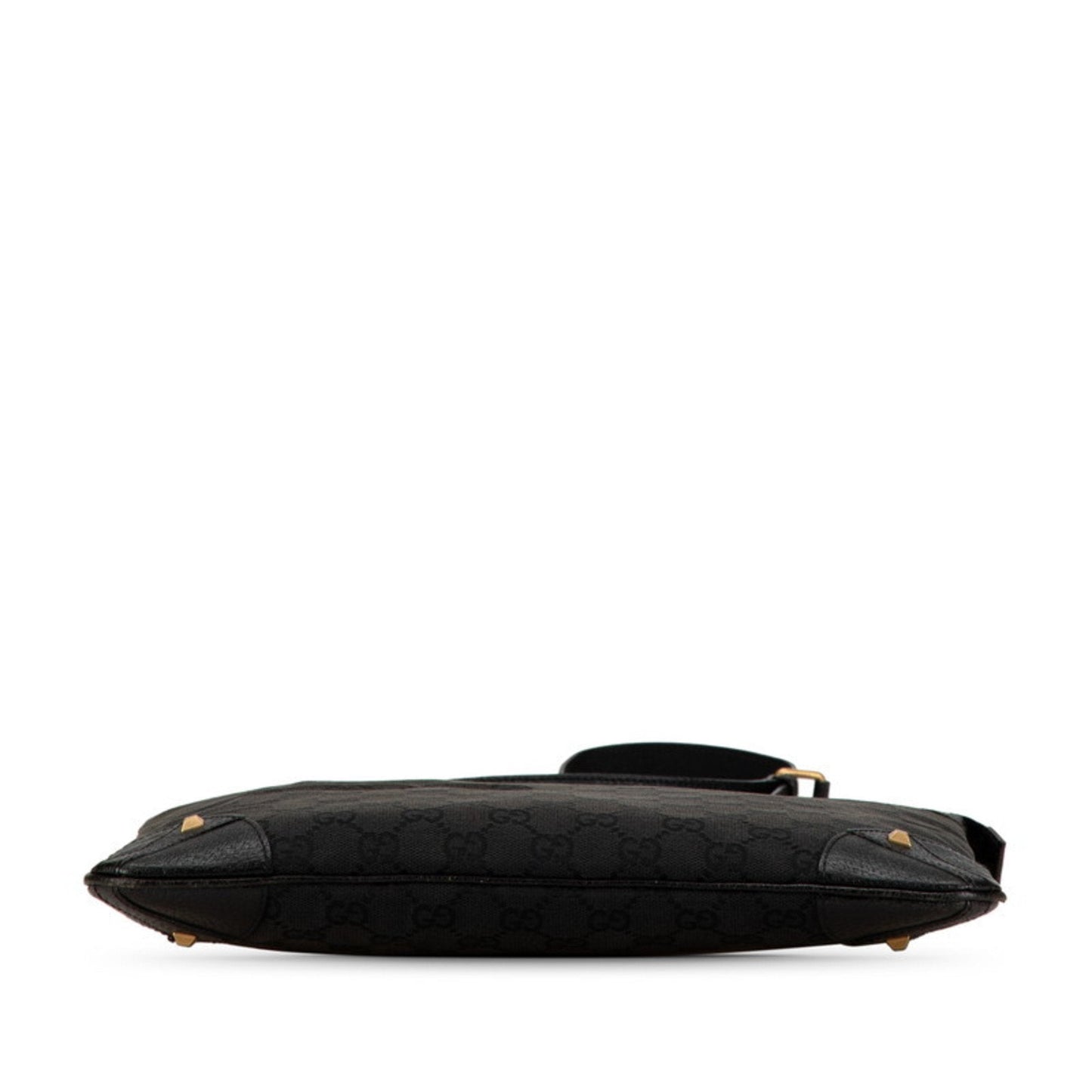 Gucci Black Canvas Leather Shoulder Bag ()