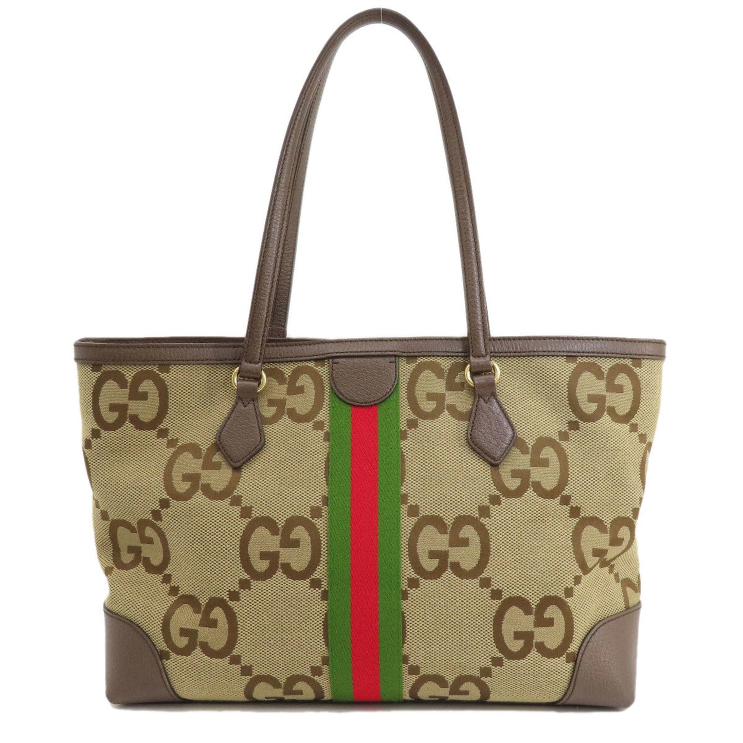 Gucci Brown Canvas Tote Bag ()