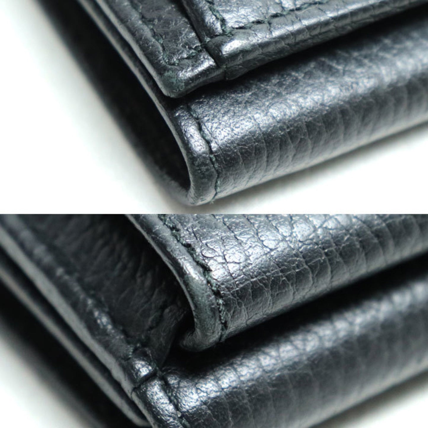 Gucci Black Leather Wallet (Tri-Fold) ()