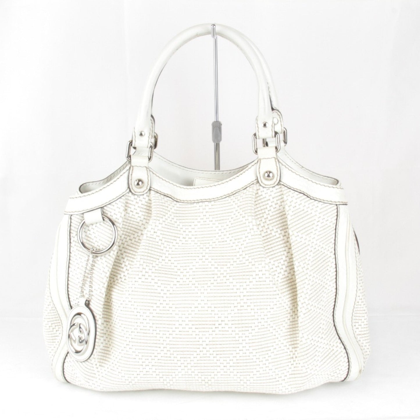 Gucci White Leather Handbag ()