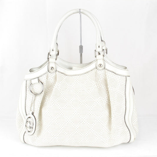 Gucci White Leather Handbag ()