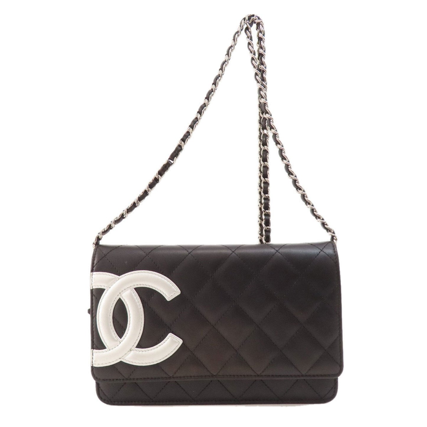 Chanel Black Cambon Ligne Chain/Shoulder Wallet ()