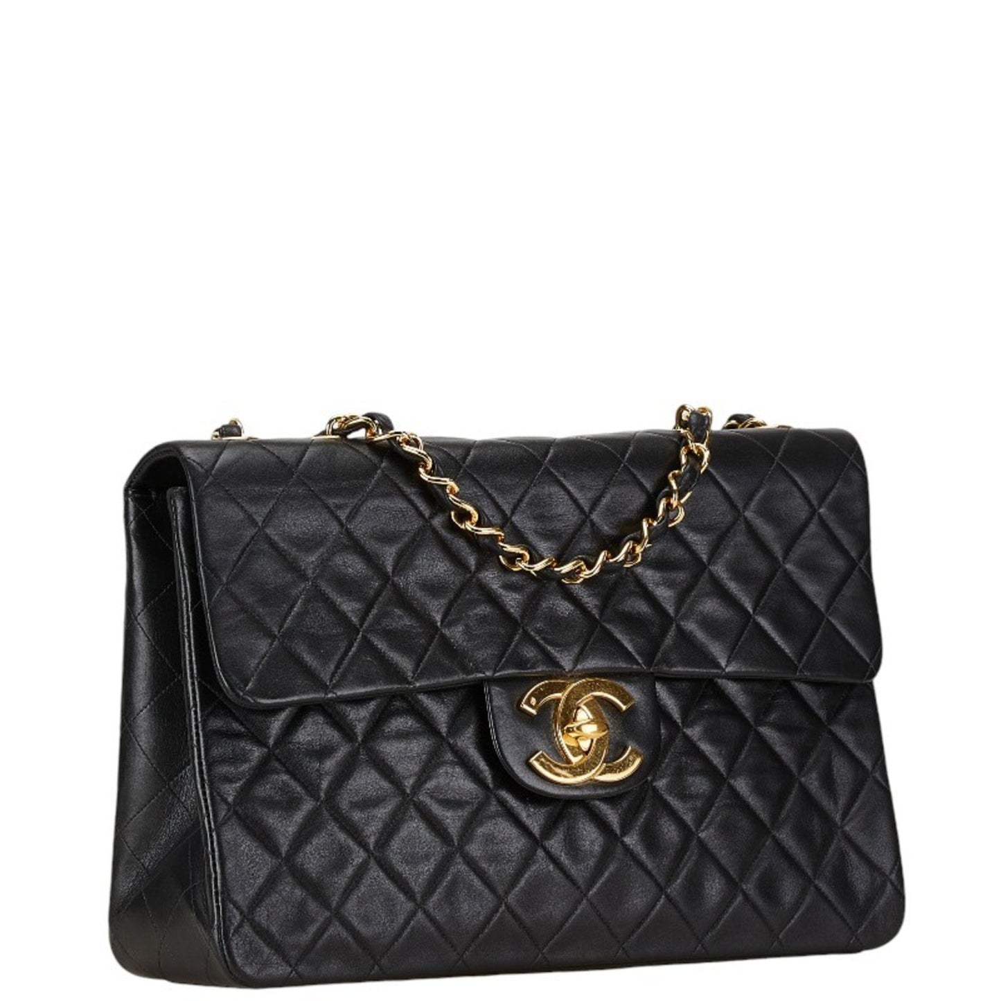 Chanel Black Leather Shoulder Bag ()