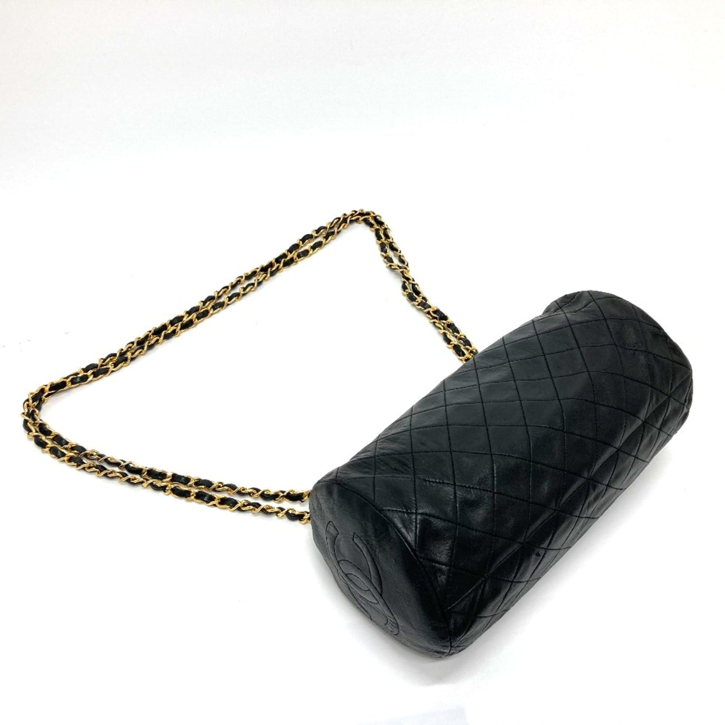 Chanel Black Leather Shoulder Bag ()