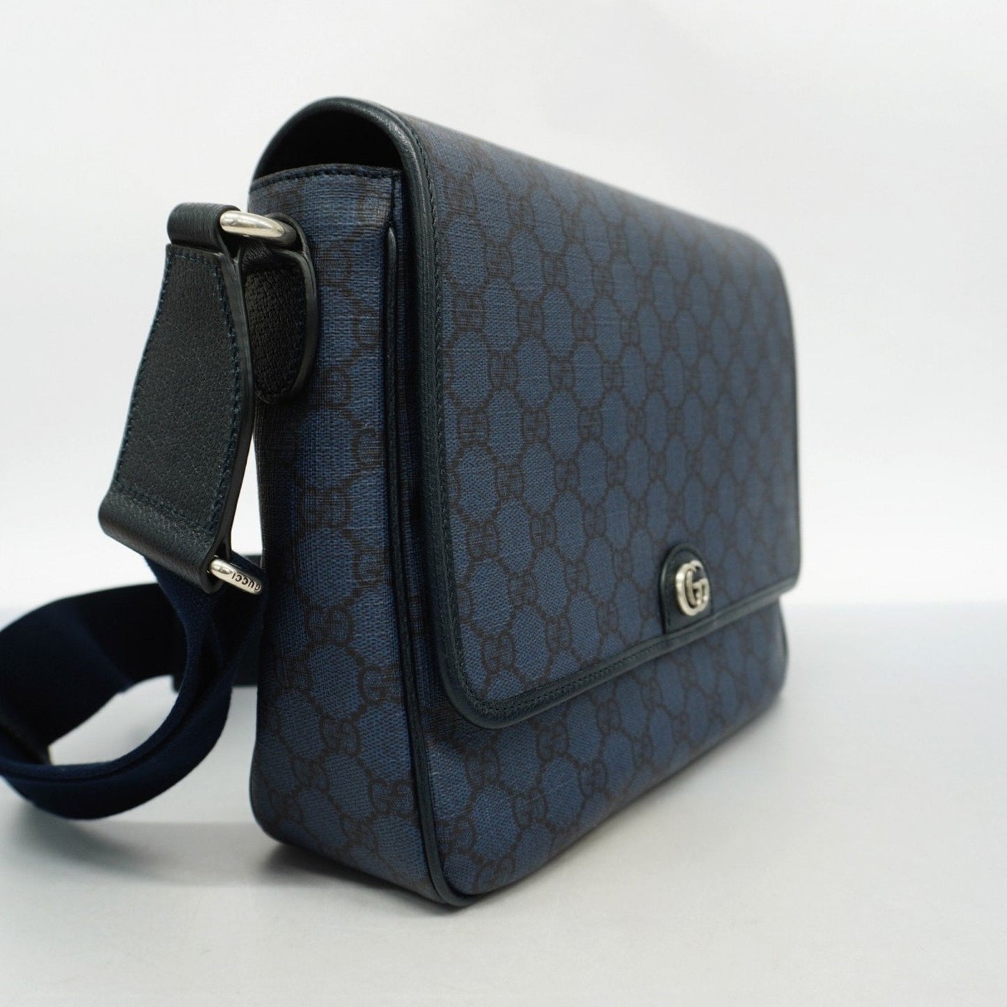 Gucci Navy Pvc Shoulder Bag ()