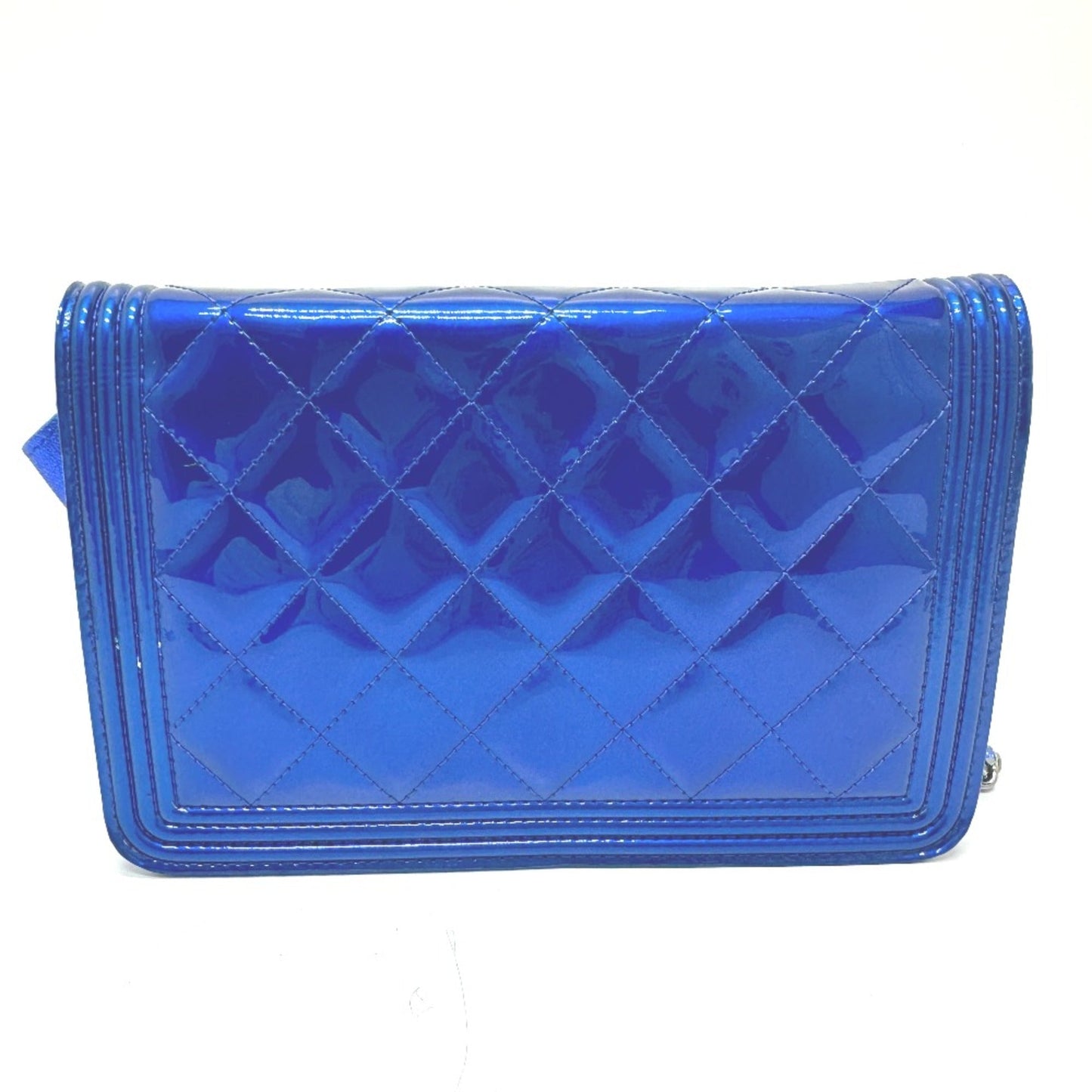 Chanel Blue Leather Shoulder Bag ()
