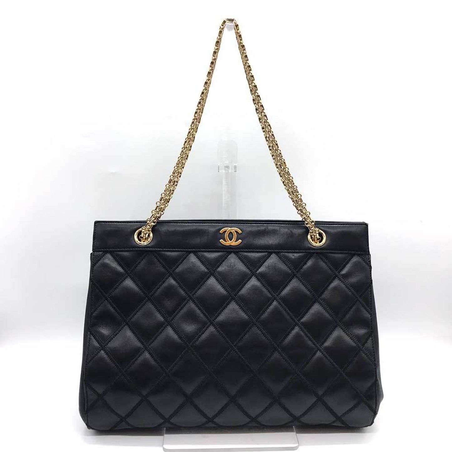 Chanel Black Leather Tote Bag ()