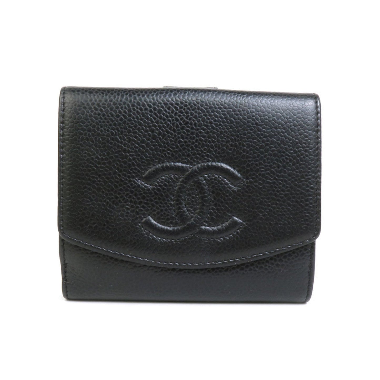 Chanel Black Leather Wallet (Bi-Fold) ()