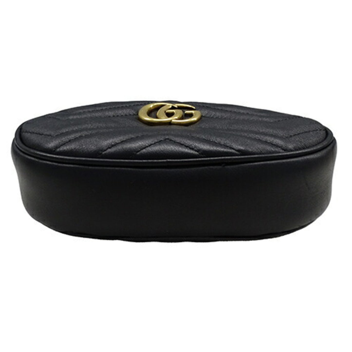 Gucci Black Leather Fanny Pack Sling Bag ()