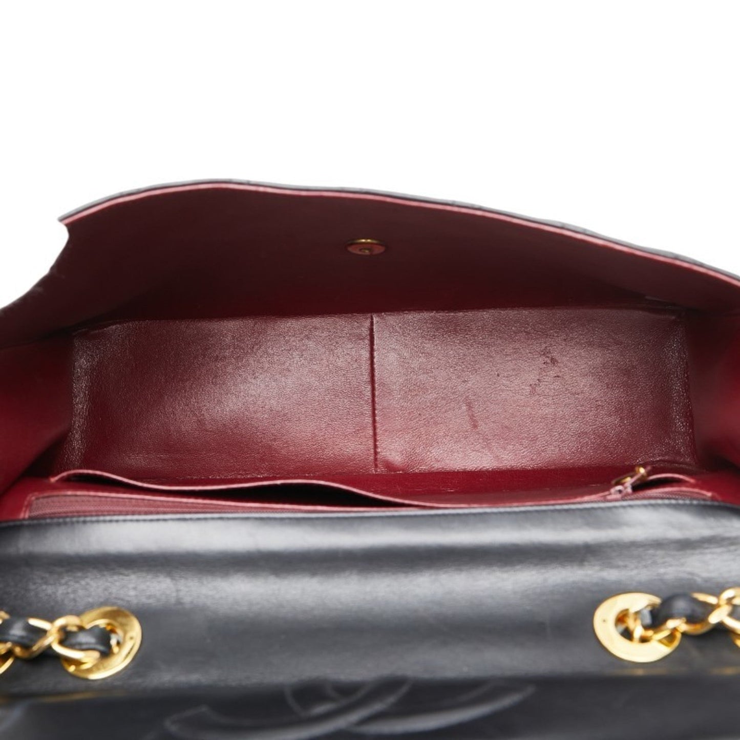 Chanel Black Leather Handbag Shoulder Bag ()