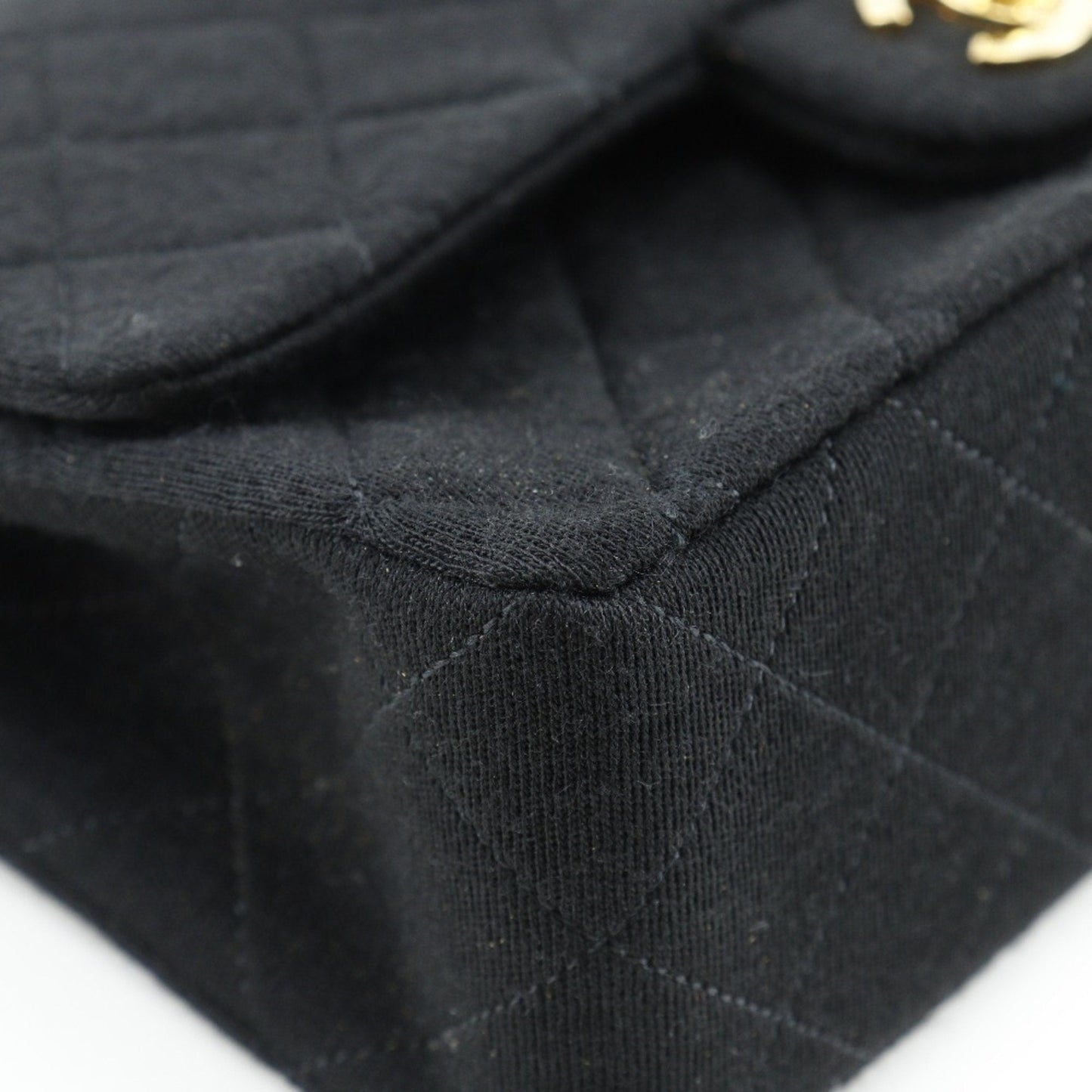 Chanel Black Jersey Shoulder Bag ()