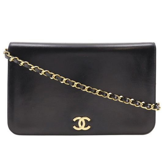 Chanel Black Leather Shoulder Bag ()